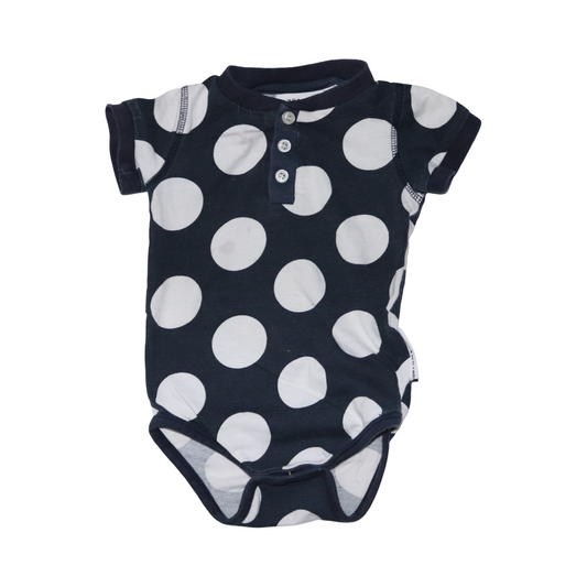 Kortärmad Body från GEGGAMOJA - Stolek 74/80 - Svart & Vit