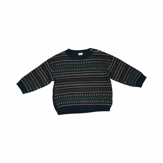 Tröja från H&M - Storlek 74 - Marinblå (Multi)