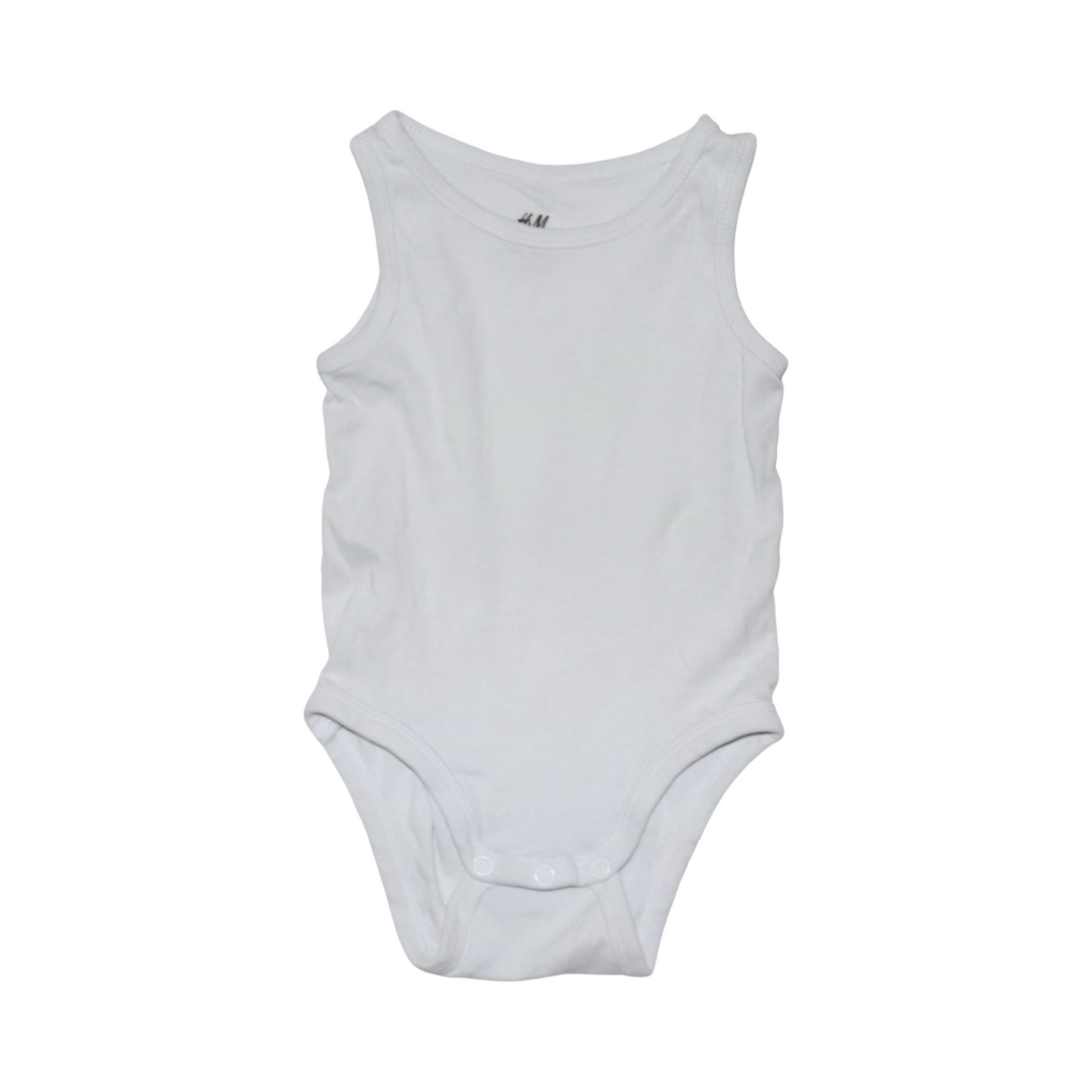 Linne Body (2 Pack) från H&M - Storlek 68 - Blå & Vit