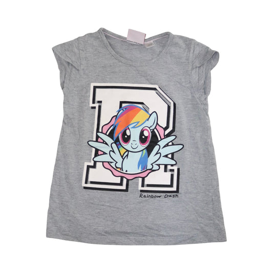 Kortärmad T-shirt från my LITTLE PONNY - Storlek 110/116 - Grå & Vit (Multi)
