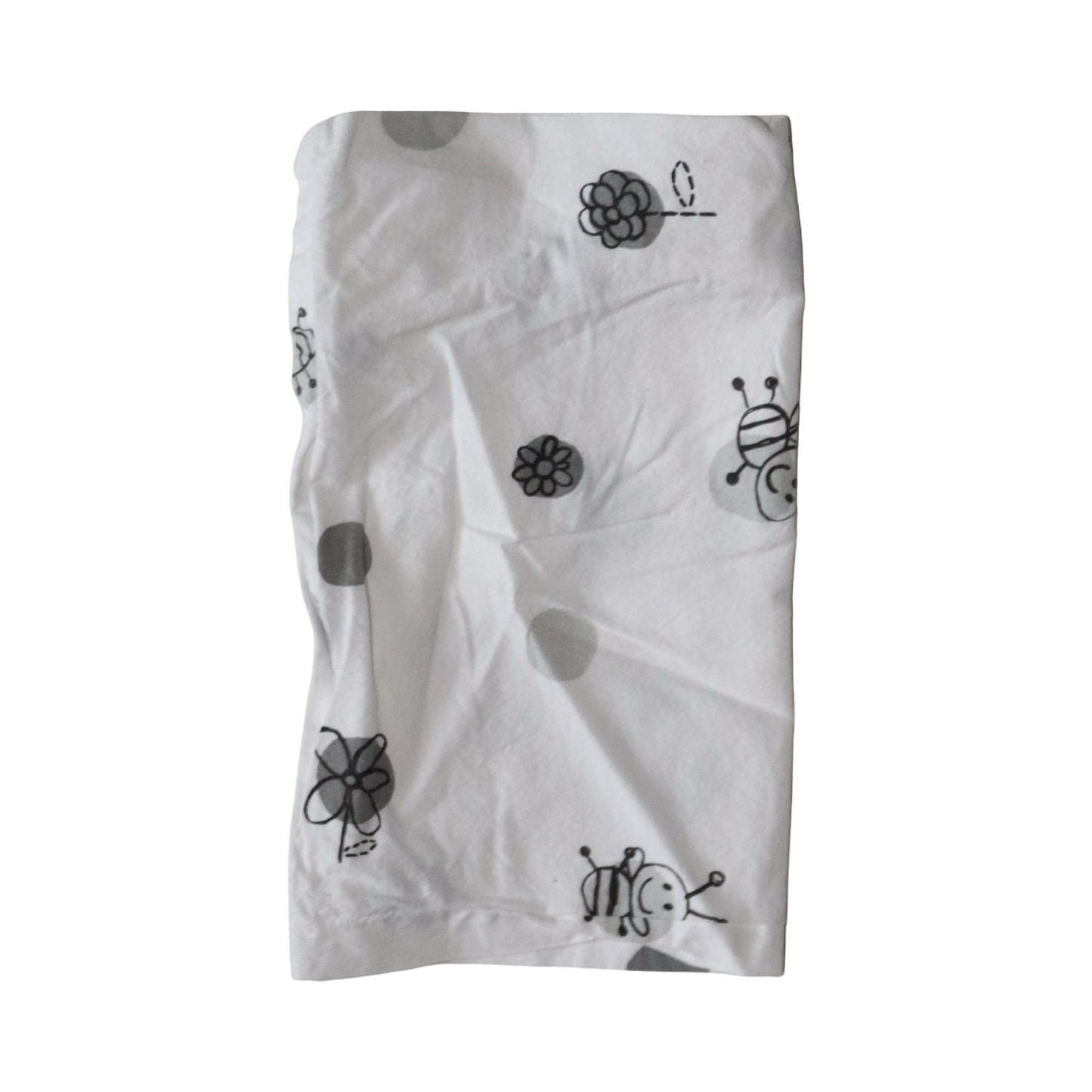 Påslakan & Lakan Set från NG BABY - Storlek 72cm x 63cm - Vit & Grå (Multi)