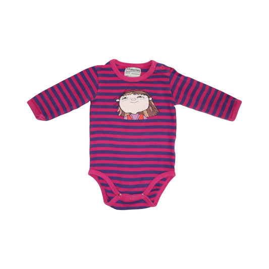 Långärmad Body från Alfons Åberg - Storlek 68 - Rosa & Lila (Multi)