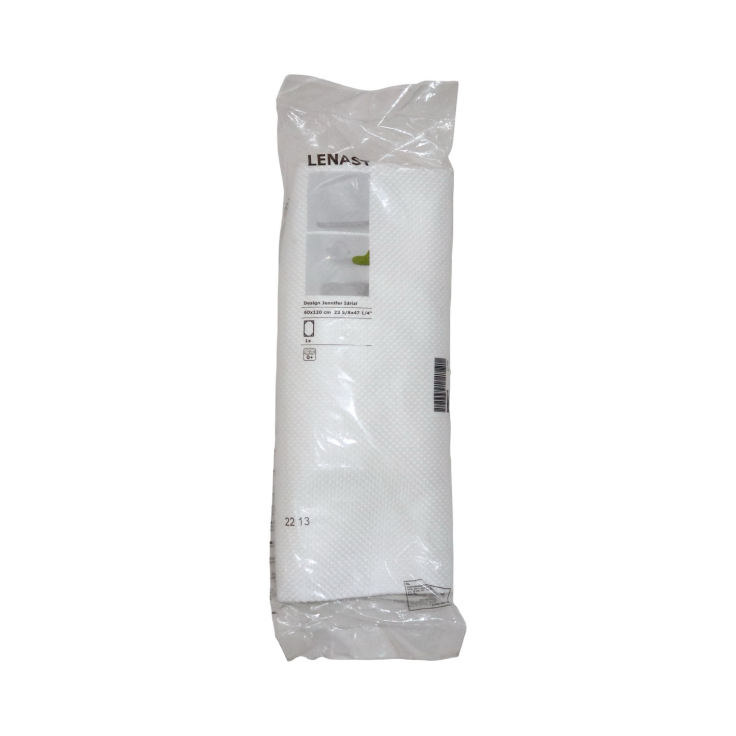 LENAST Madrasskydd från IKEA - Storlek 60x120 cm - Vit