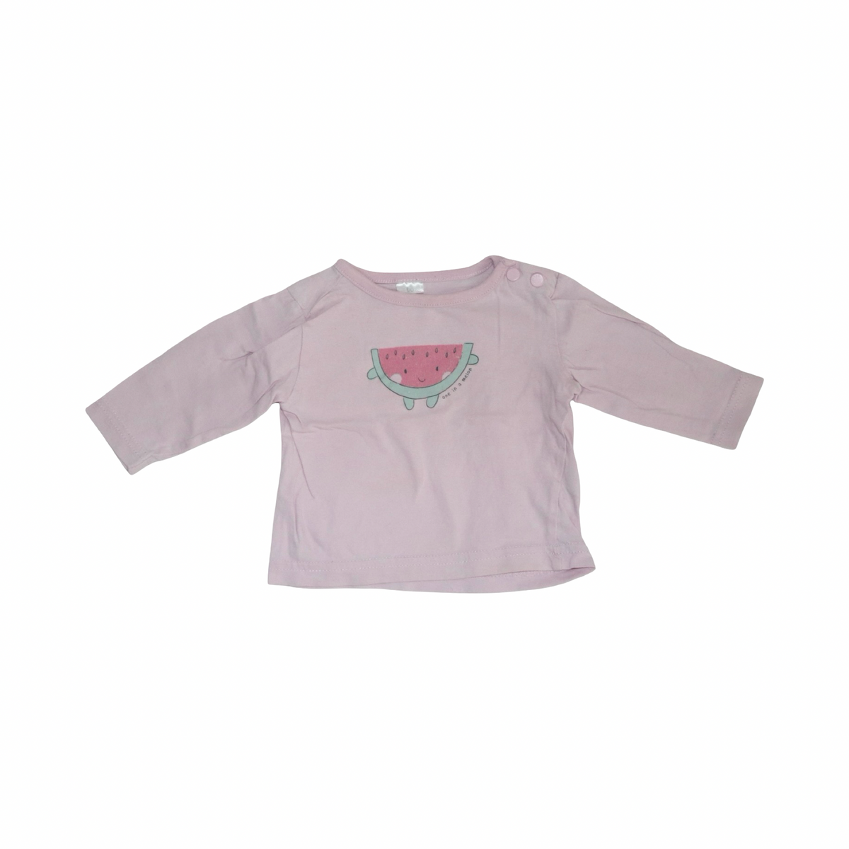 Långärmad T-shirt - Storlek 68 - Ljusrosa (Multi)