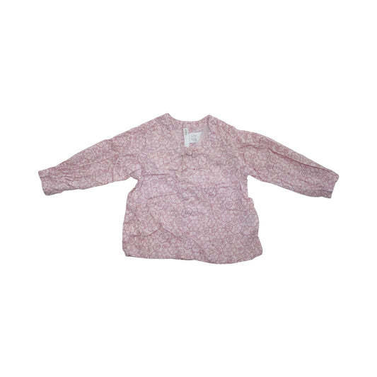 Långärmad Blus frän H&M - Storlek 74 - Ljusrosa
