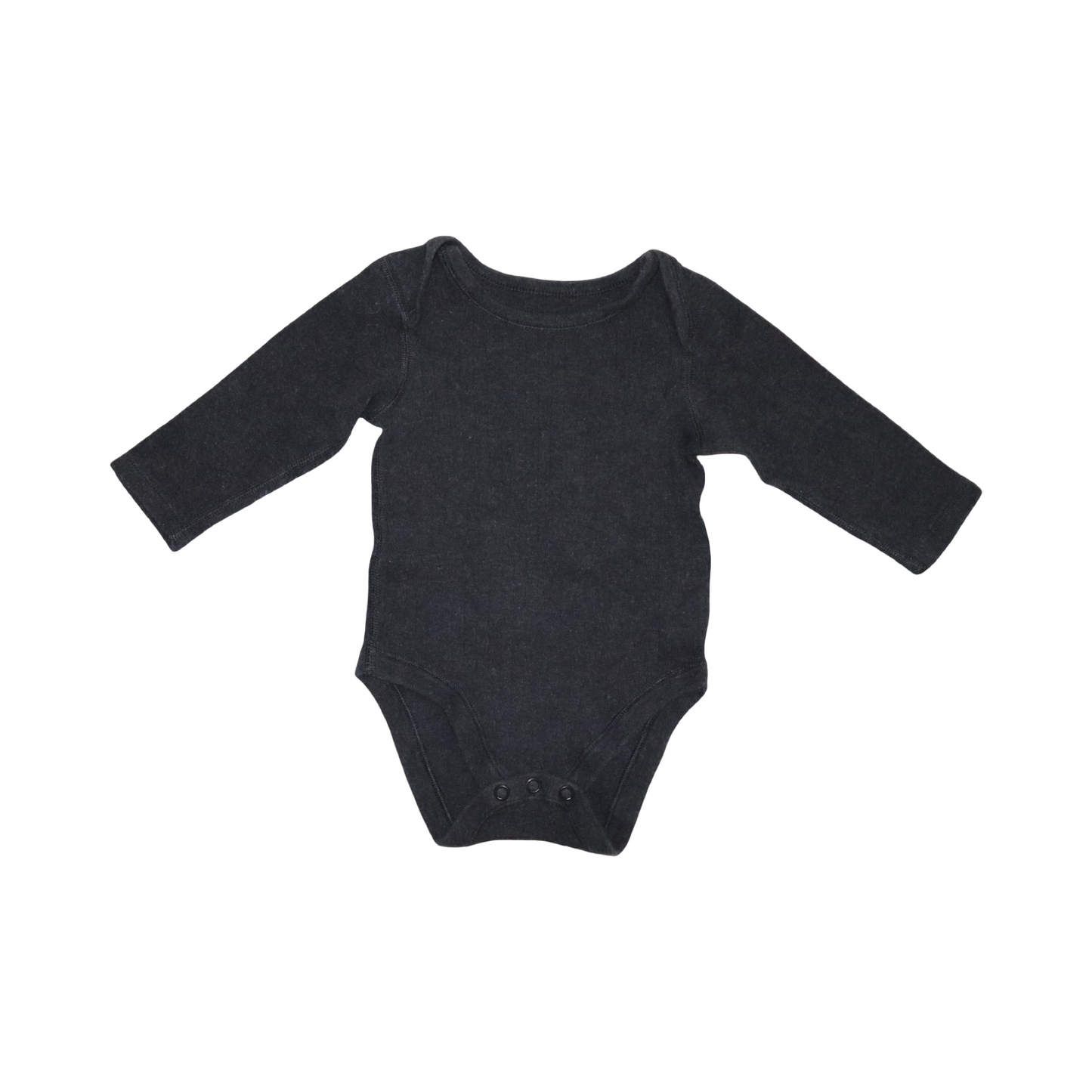 Långärmad Body från M&S - Storlek 74 - Svart