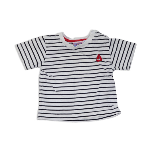 Kortärmad T-shirt från molekyl - Storlek 68 - Svart & Vit