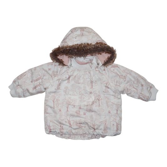 Fleecefodrad Vindjacka Från H&M - Storlek 80 - Ljusrosa