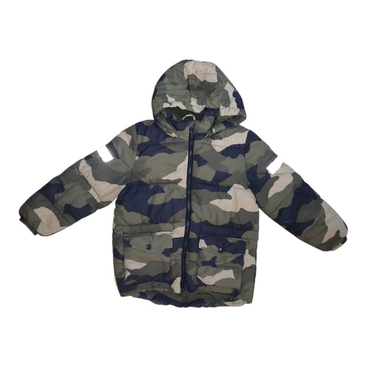 Pufferjacka från LINDEX - Storlek 134 - Grön & Svart (Multi)