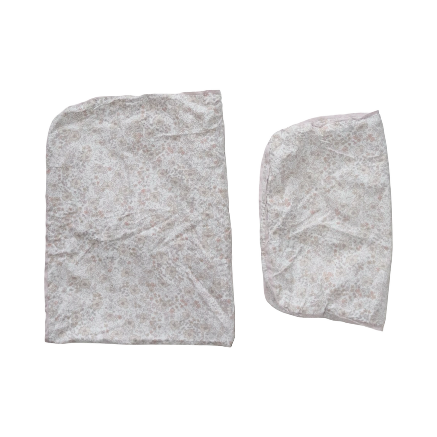 Påslakan Set Från KROMBORG - Storlek 85cm x 70cm - Benvit & Ljusrosa