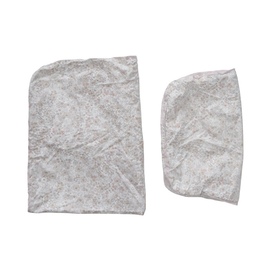 Påslakan Set Från KROMBORG - Storlek 85cm x 70cm - Benvit & Ljusrosa