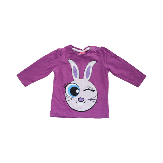 Långärmad T-shirt från cute girl - Storlek 74 - Lila (Multi)
