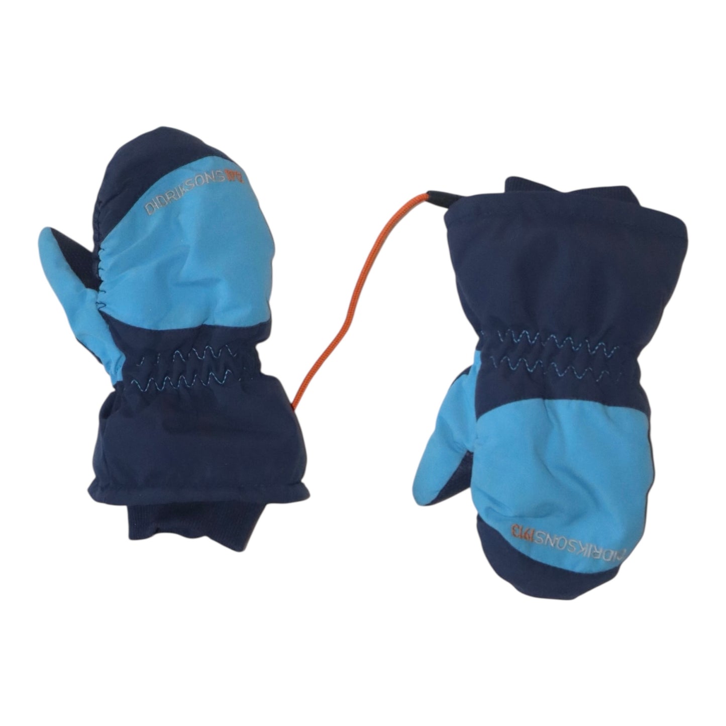 Fleecefodrade Vattentäta Vantar från DIDRIKSONS - Storlek 116/122 (6/8) - Blå & Svart