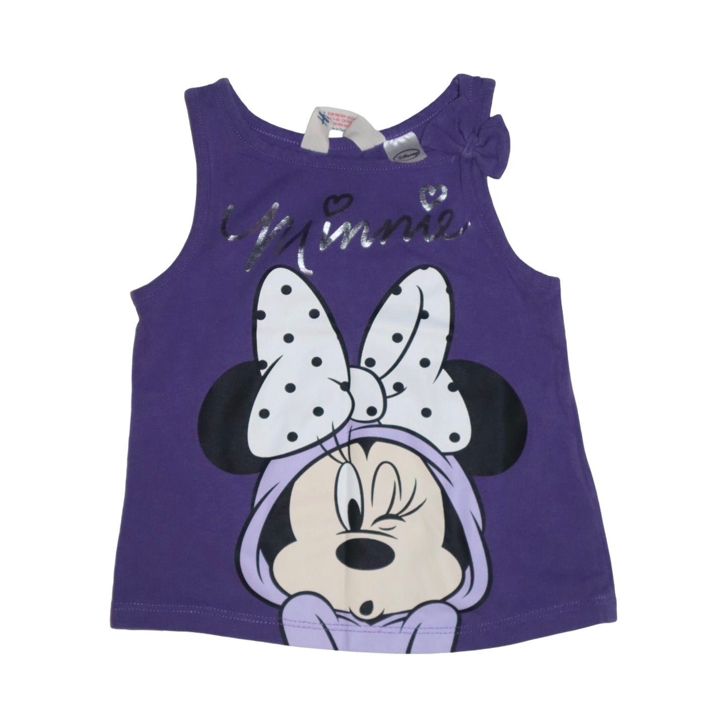 Linne (2 Pack) från H&M & DISNEY - Storlek 98/104 - Lila & Vit (Multi)