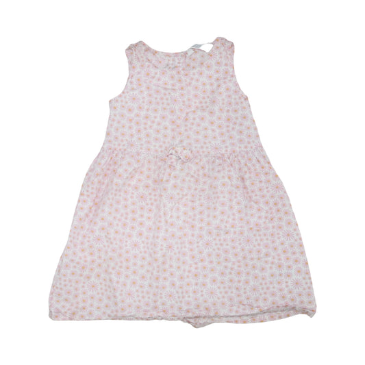 Linne Klänning från H&M - Storlek 116 - Ljusrosa (Multi)