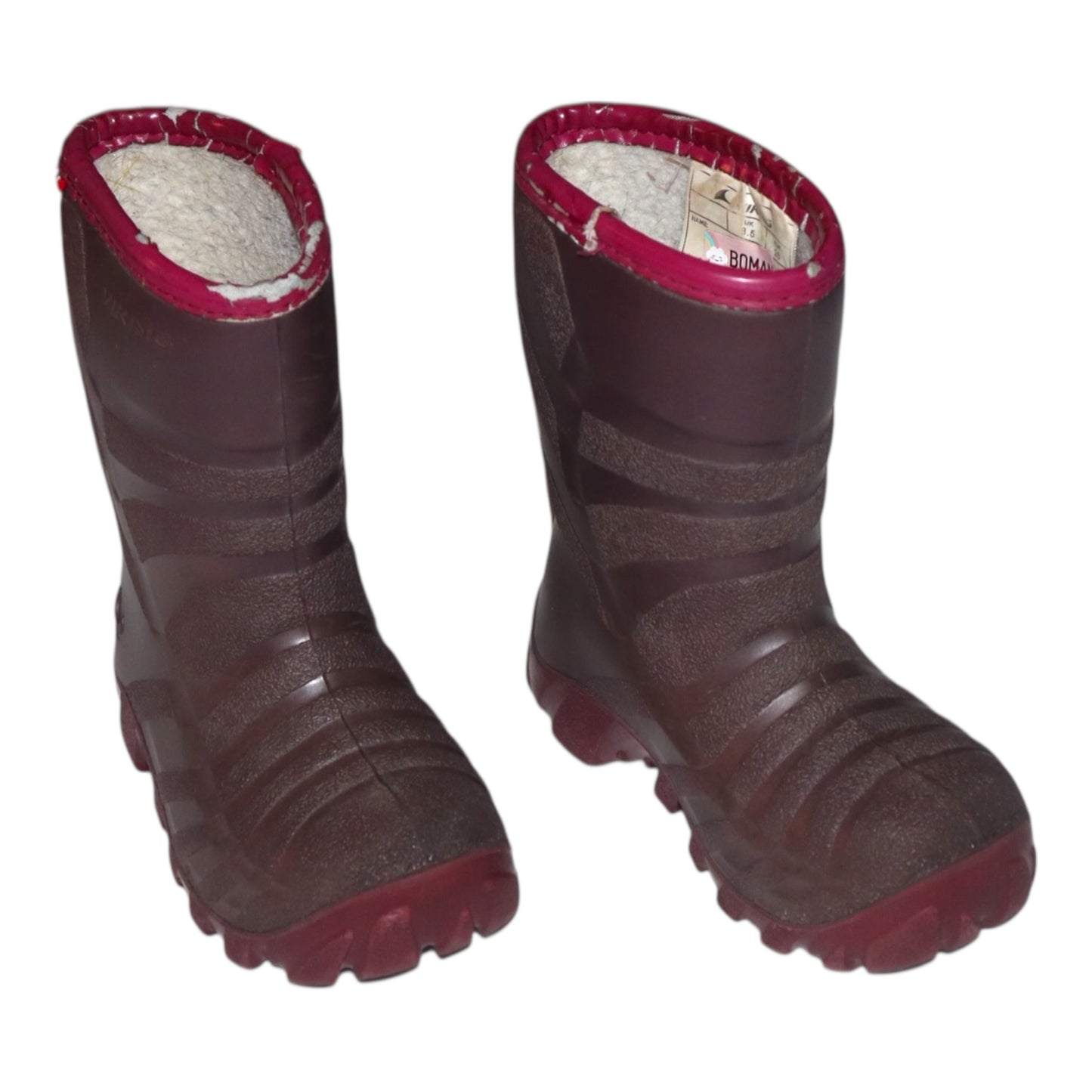 Fodrade Gummistövlar från VIKING - Storlek 26 (Innermått 17.5cm) - Rödbrun