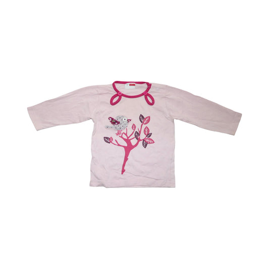 Långärmad T-shirt från name it - Storlek 74 - Ljusrosa (Multi)