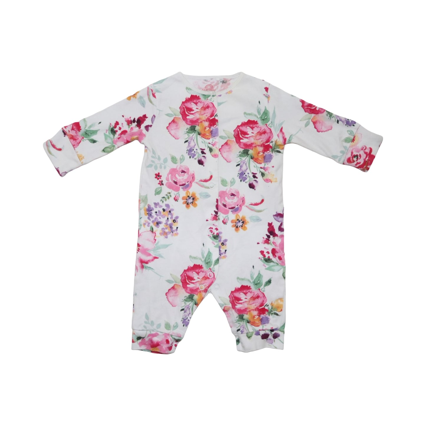 Långärmad Pyjamas (2 Pack) från NEXT - Storlek 68 - Rosa & Vit (Multi)