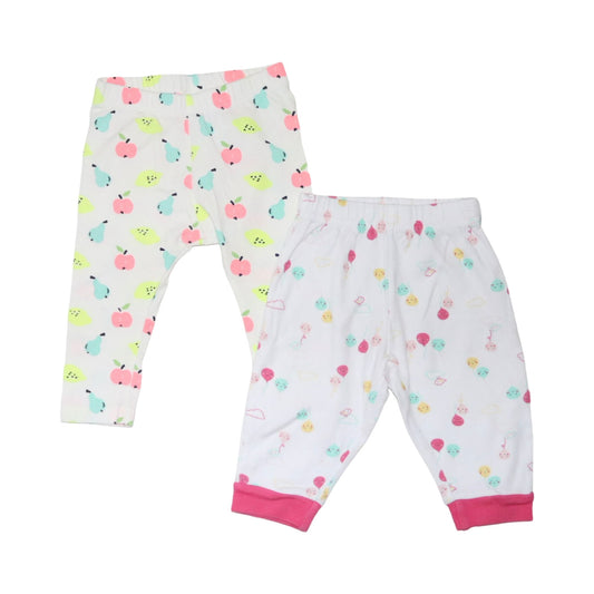 Leggings Byxor (2 Pack) från LINDEX & Baby Club - Storlek 68 - Vit (Multi)