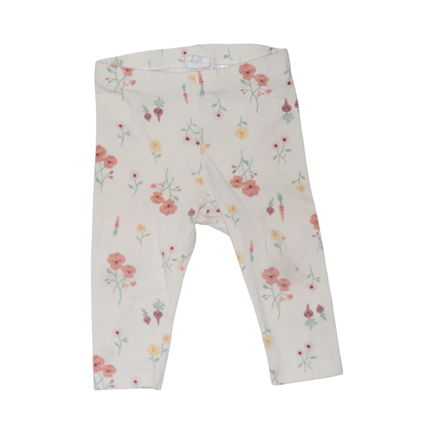 Leggings Byxor (2 Pack) från NEXT & H&M - Storlek 68 - Vit (Multi)