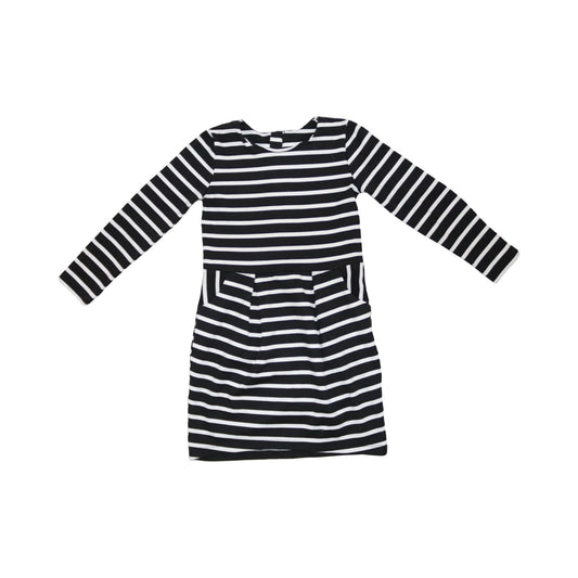 Långärmad Klänning från H&M - Storlek 110/116 - Svart & Vit