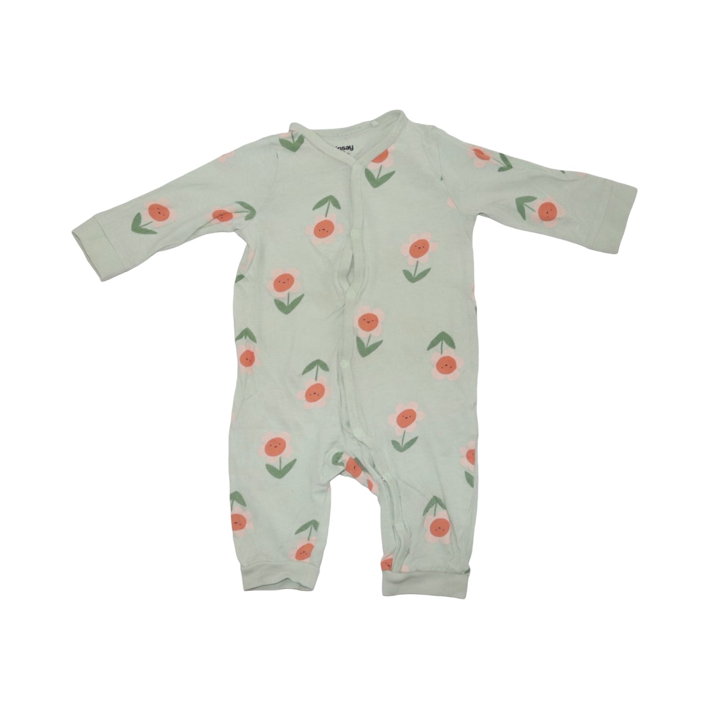 Långärmad Pyjamas (2 Pack) från fox & bunny - Storlek 68 - Ljusgrön & Rosa