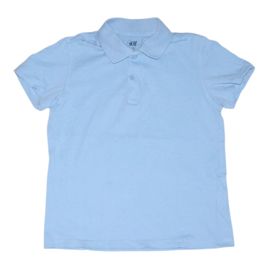 Kortärmad T-shirt  från H&M - Storlek 98/104 -  Ljusblå