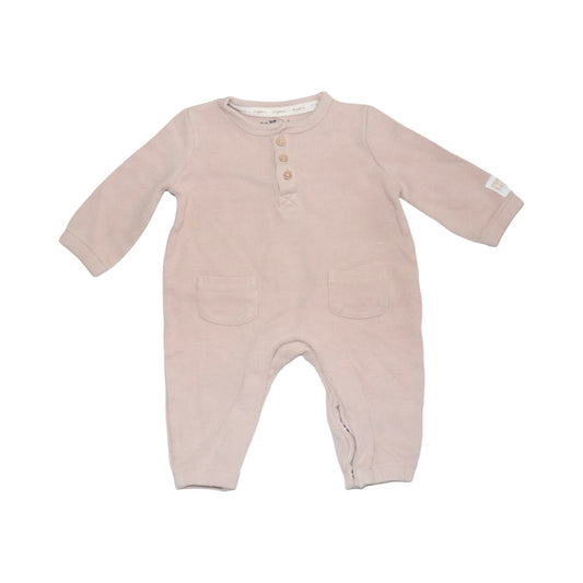 Långärmad Jumpsuit/ Byxdress från so cute - Storlek 68 - Beige