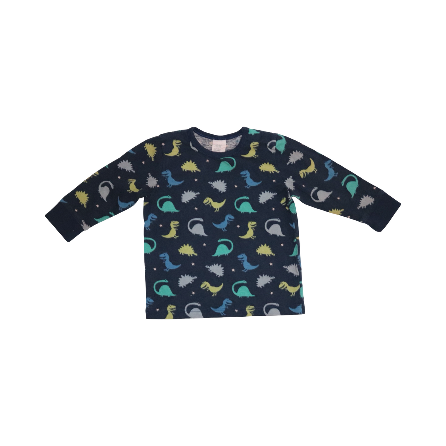 Långärmad T-shirt från H&M - Storlek 68 - Marinblå (Multi)
