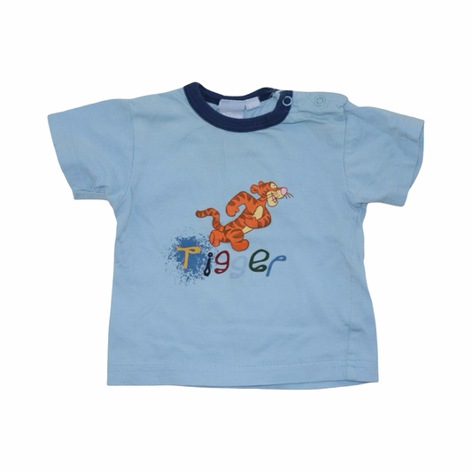 Kortärmad T-shirt från DISNEY - Storlek 62/68 - Ljusblå (Multi)