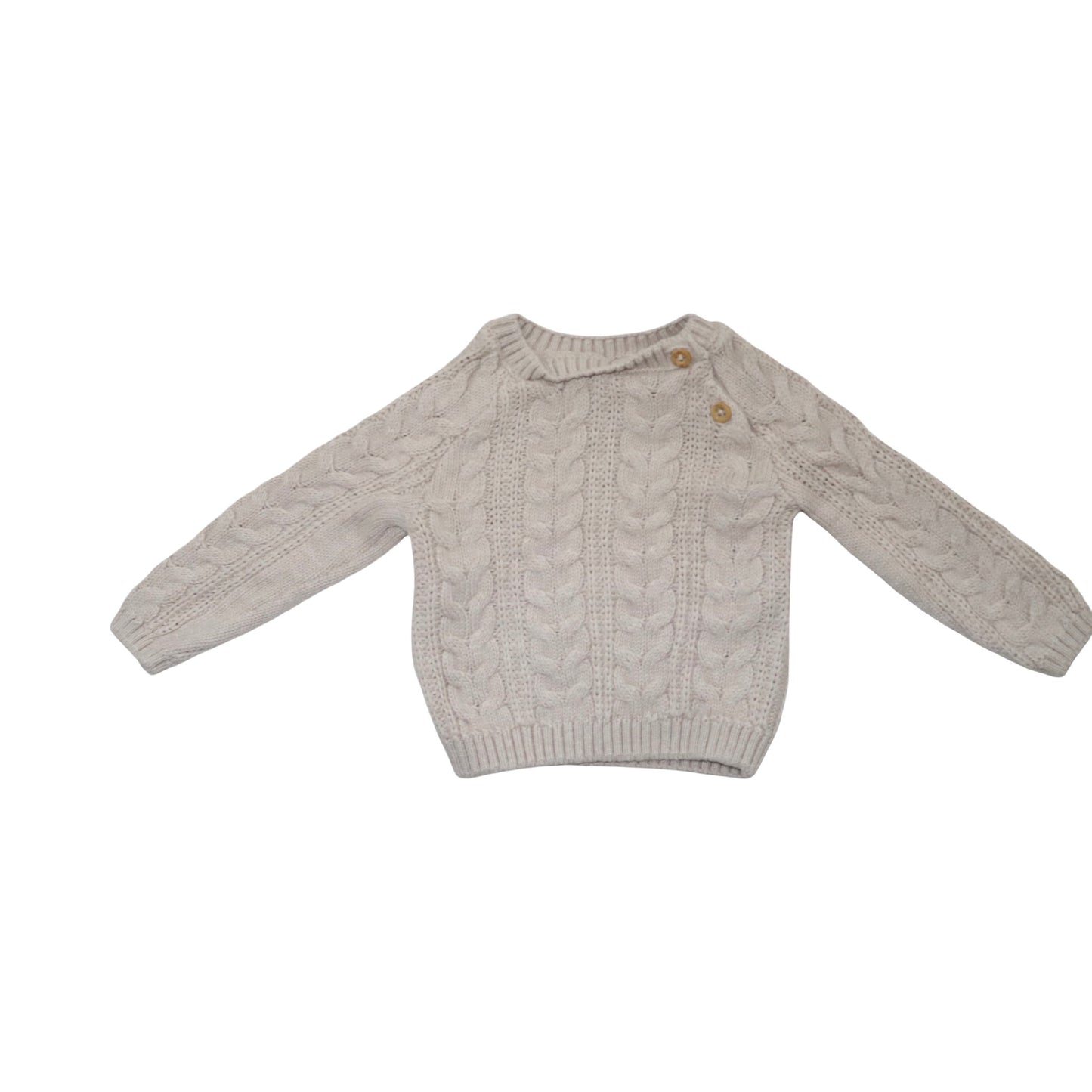 Stickad Tröja & Byxor Matchande Set från so cute - Storlek 68 - Beige