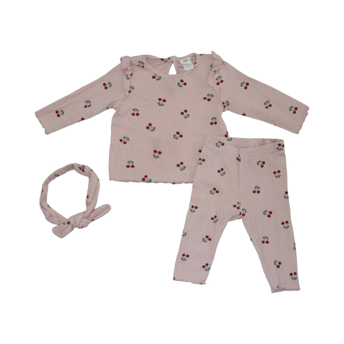 T-shirt & Byxor Matchande Set från H&M - Storlek 68 - Ljusrosa (Multi)