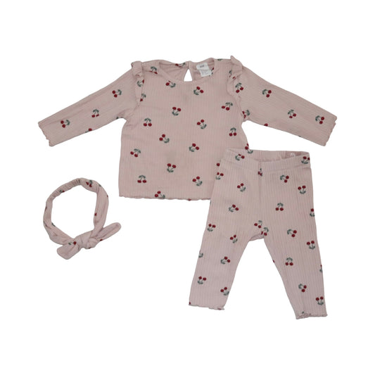 T-shirt & Byxor Matchande Set från H&M - Storlek 68 - Ljusrosa (Multi)
