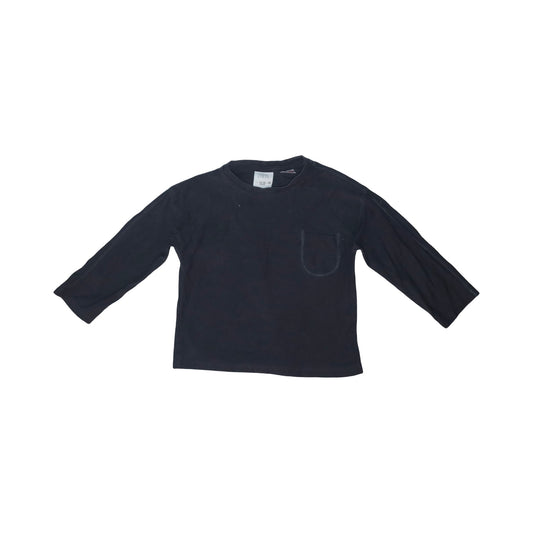 Långärmad T-shirt från ZARA - Storlek 86 - Svart