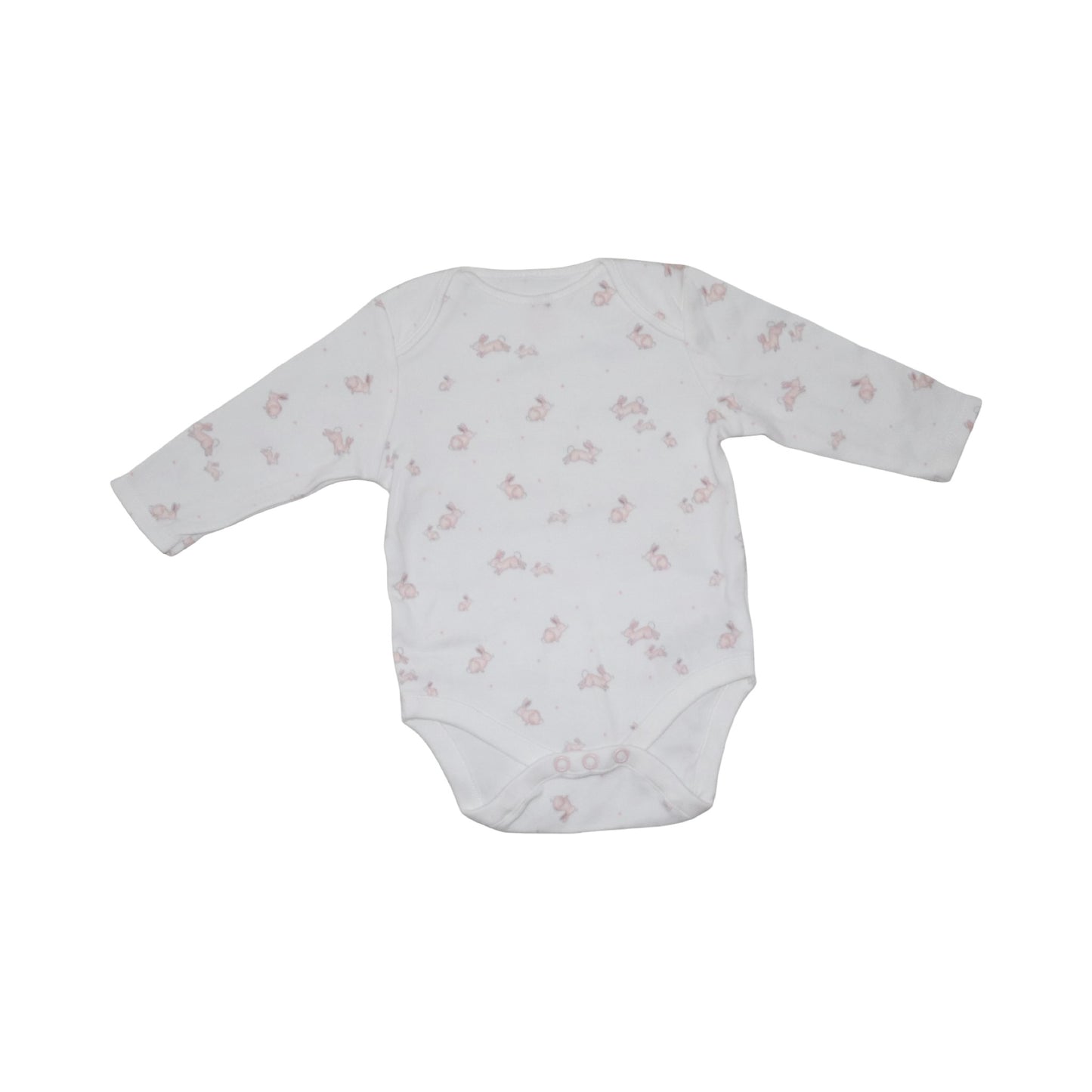 Långärmad Body (3 Pack) från NEXT baby - Storlek 68 - Vit & Ljusrosa (Multi)