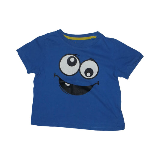 Kortärmad T-shirt från lupilu - Storlek 98/104 - Blå (Multi)