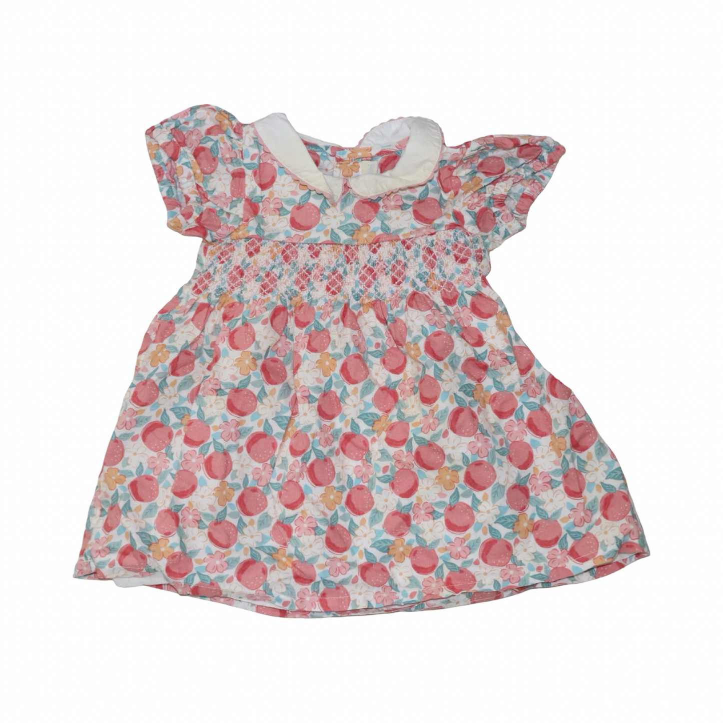 Klänning & Shorts Matchande Set från JoJo Maman Bébé - Storlek 68 - Rosa & Orange (Multi)