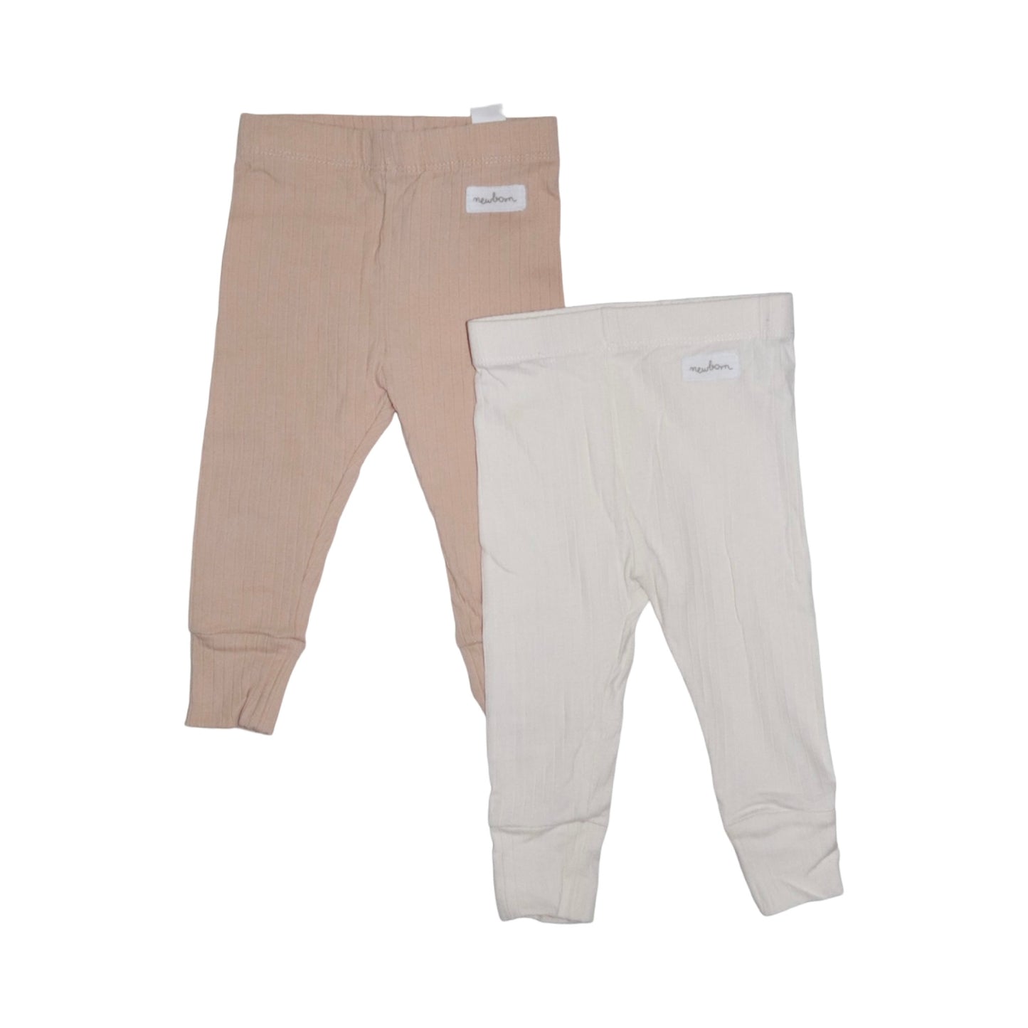 Leggings Byxor (2 Pack) från fox & bunny - Storlek 68 - Ljusrosa & Vit