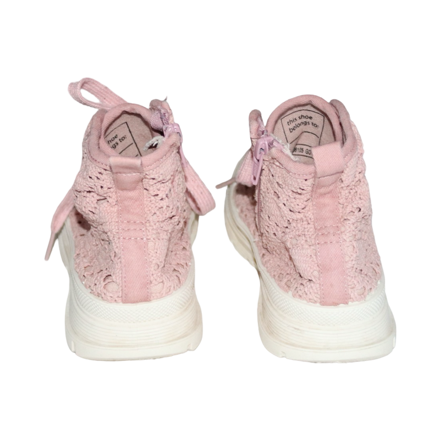 Sneakers från LEJON - Storlek 32 (Innermått 20cm) - Rosa & Vit