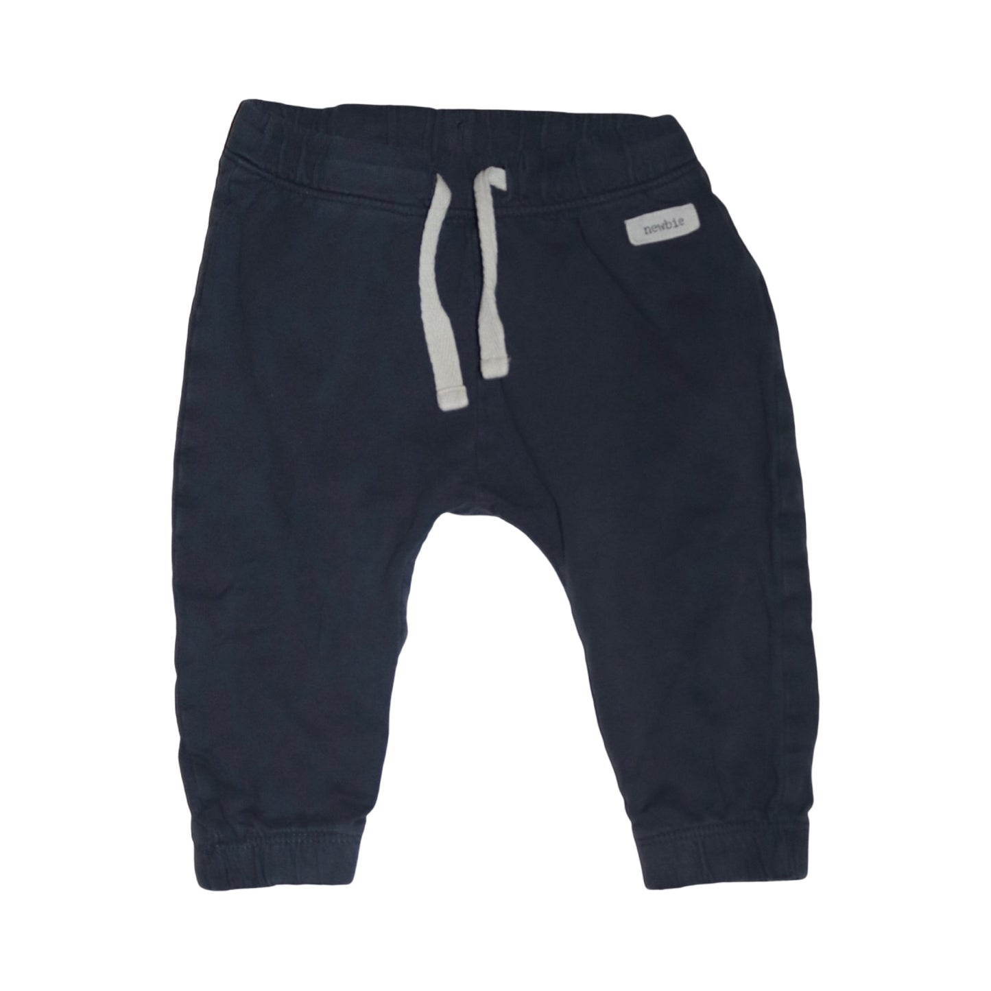 Långärmad Body & Byxor Matchande Set från newbie - Storlek 74 - Mörkblå & Vit (Multi)