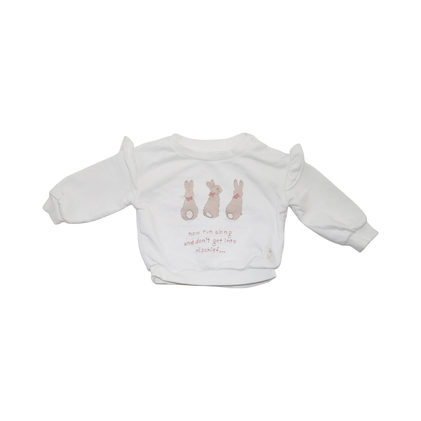 Tröja & Byxor Matchande Set från M&S & H&M - Storlek 68 - Vit & Ljusrosa