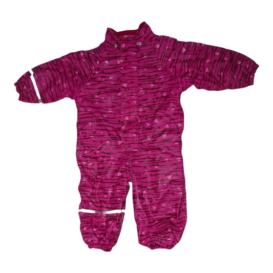 Fodrad Regnoverall från CeLaVi - Storlek 80 - Rosa