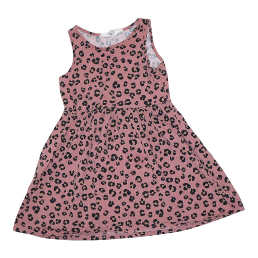 Linne Klänning från H&M - Storlek 98/104 - Rosa & Svart