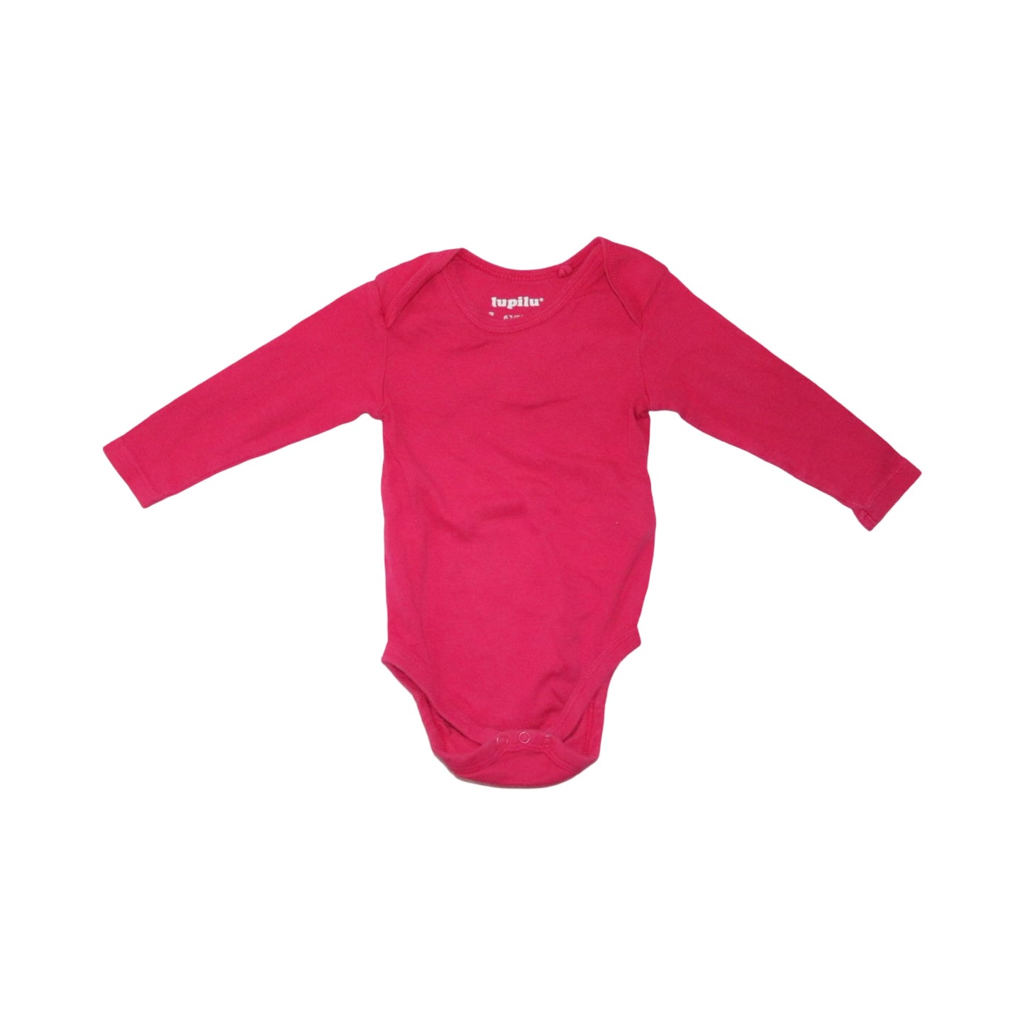 Långärmad Body (2 Pack) från lupilu - Storlek 68 - Rosa & Ljusrosa