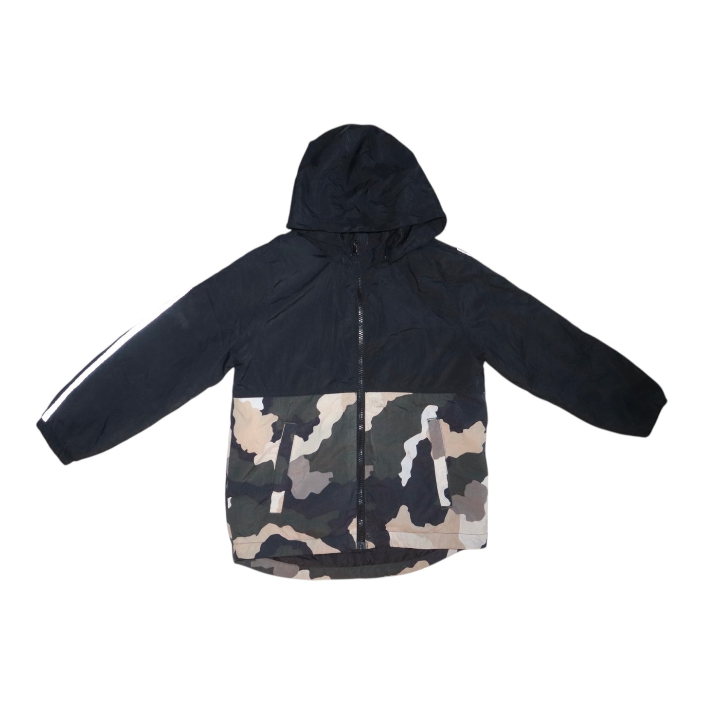 Tunn Fodrad Vindjacka från LINDEX - Storlek 128 - Svart & Grön