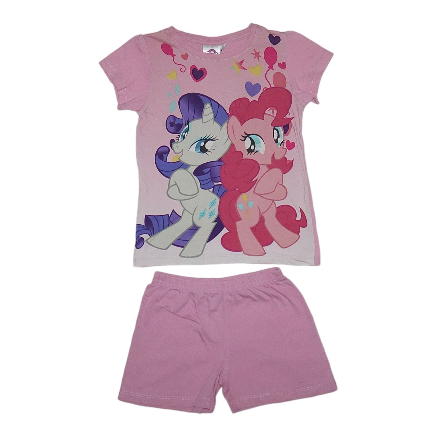 Pyjamas Shorts & T-shirt Matchande Set från my LiTTLE PONY - Storlek 98/104 - Ljusrosa