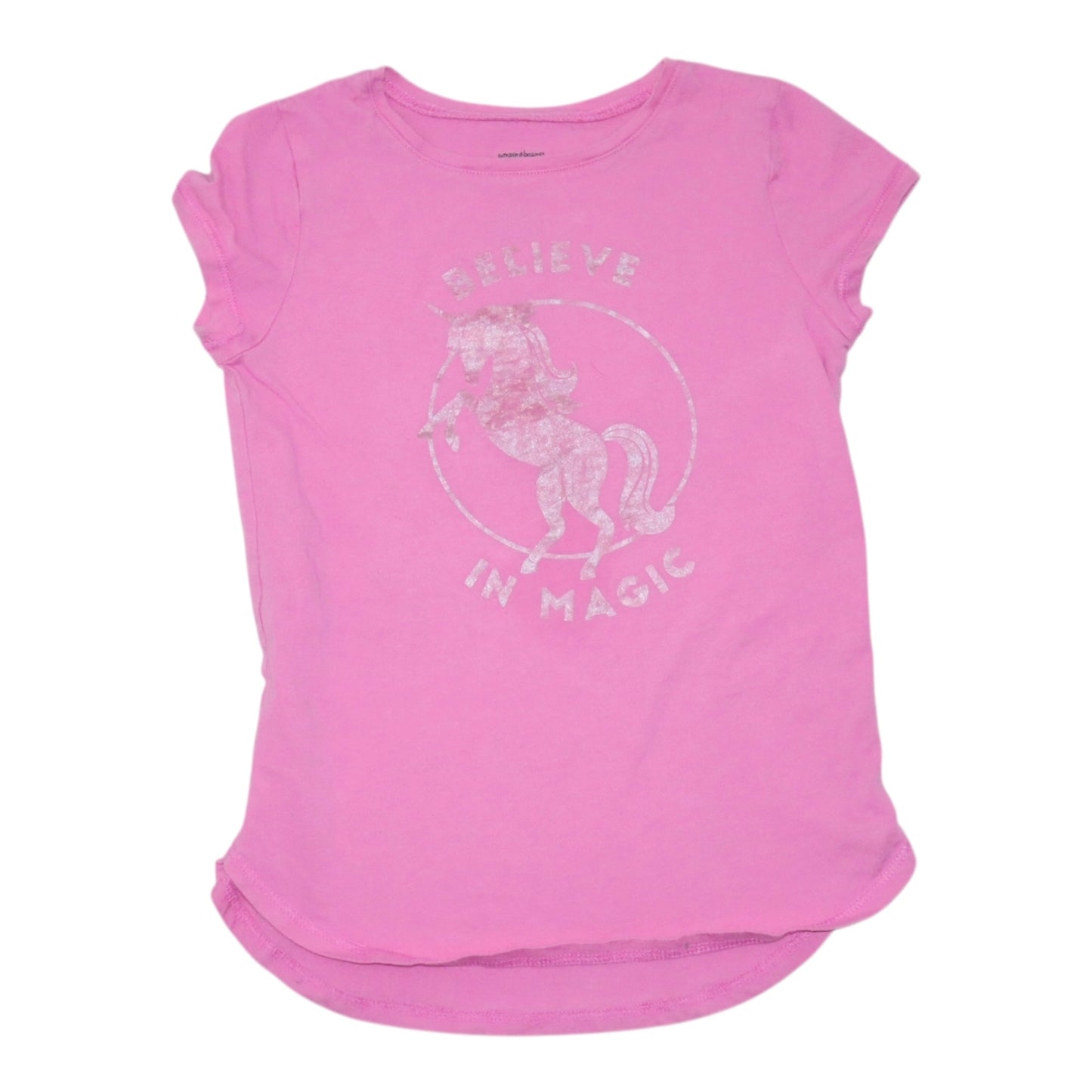 Kortärmad T-shirt från Jumping Beans - Storlek 116 - Rosa