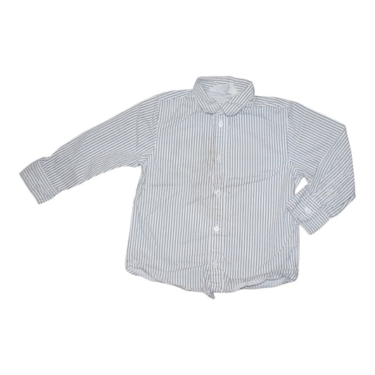 Långärmad Skjorta från H&M - Storlek 104 - Svart & Vit