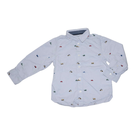 Långärmad Skjorta från H&M L.O.G.G - Storlek 98 - Ljusblå