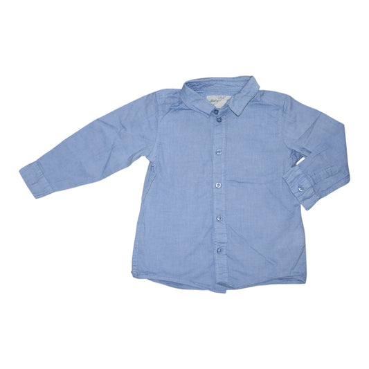 Långärmad Skjorta från H&M L.O.G.G - Storlek 92 - Ljusblå